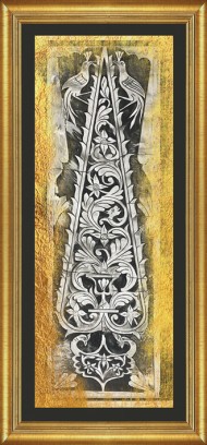 Golden Whispers of the Cypress – Charcoal Art